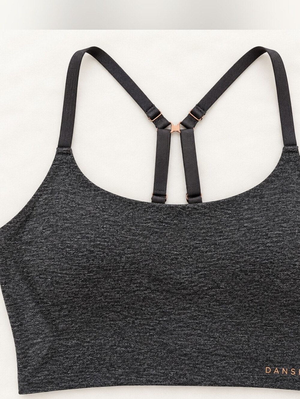 Danskin Charcoal Gray Sports Bralette Bra Padded